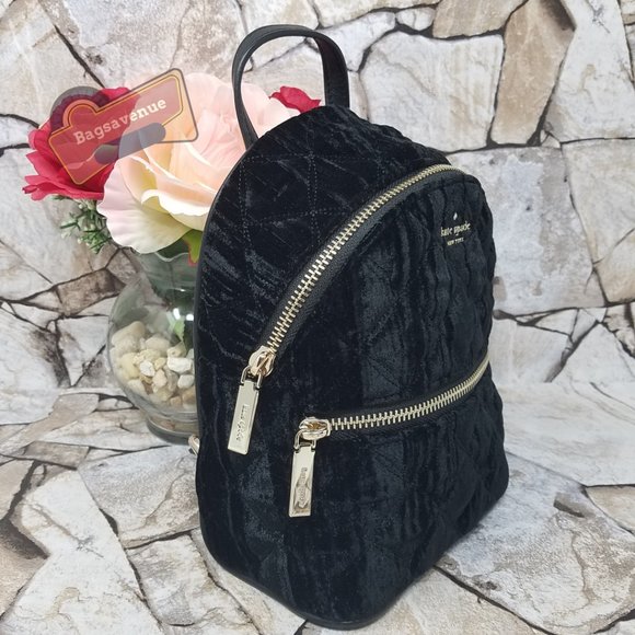 Mini Convertible Suede Backpack Kate Spade Black - Picture 7 of 11